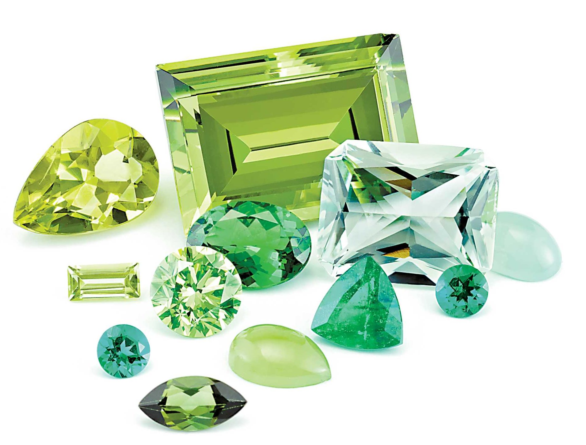 Loose Peridot & Emerald